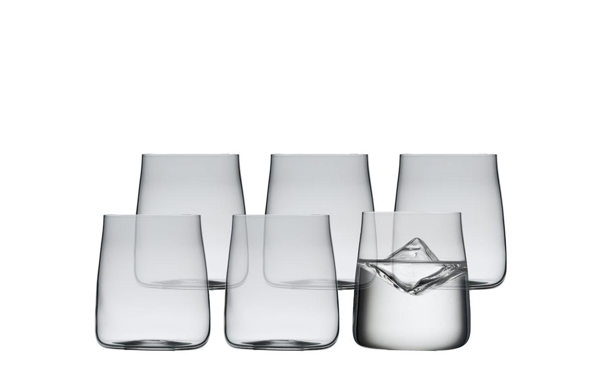 Trinkglas Zero 6 Stück, 42 clWasserglas aus ultraklarem Kristallglas
