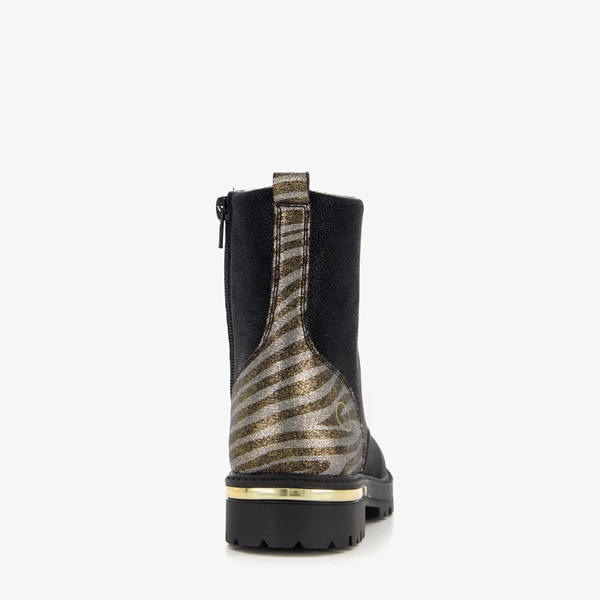 Blue Box meisjes veterboots met gouden details