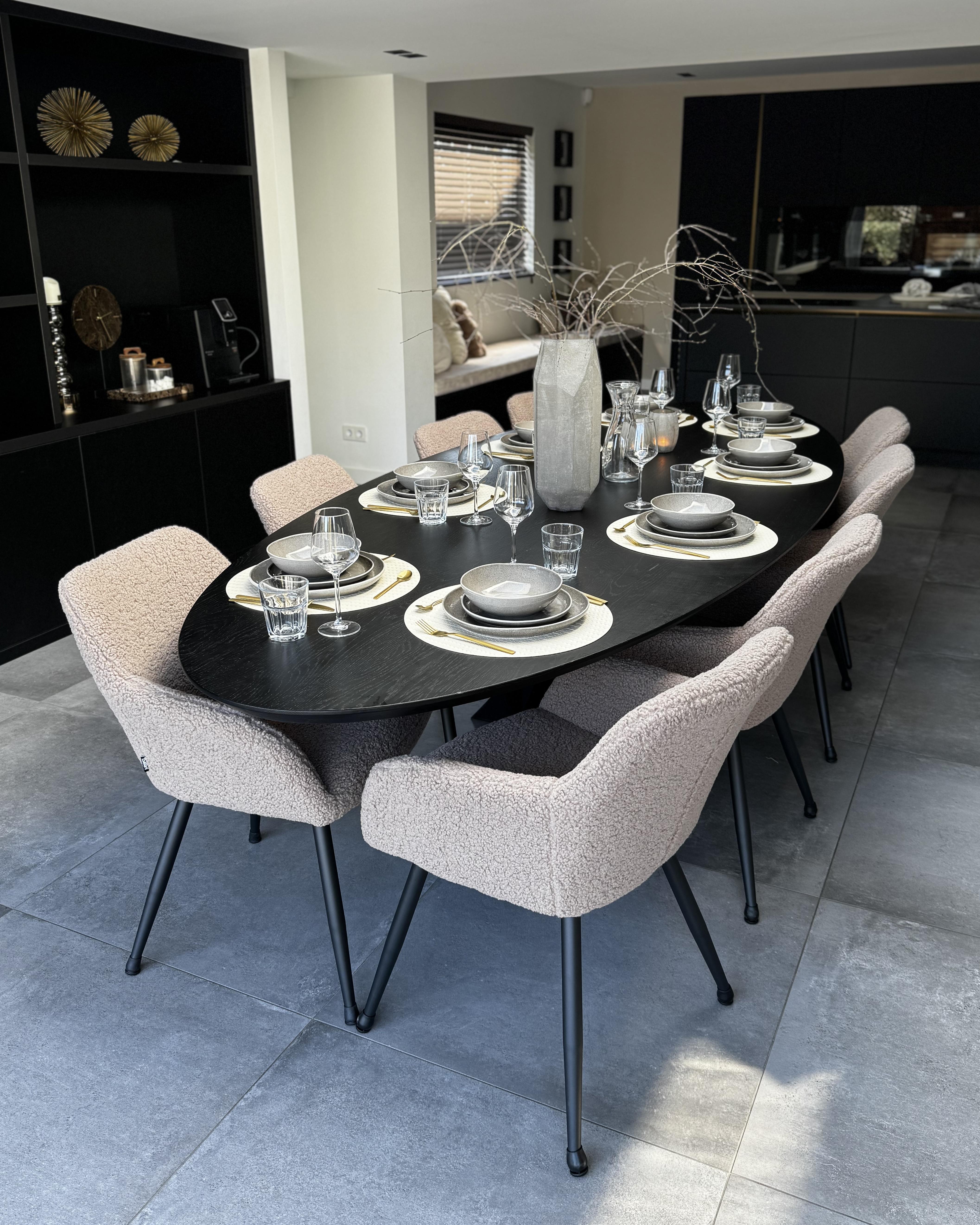 Set van 4 dinerborden COSTMARY Steengoed Grijs
