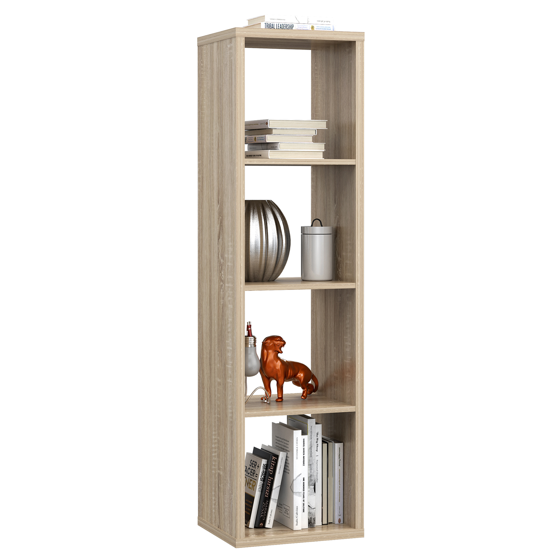 Standregal - Sonoma Eiche - 1x4 Fächer