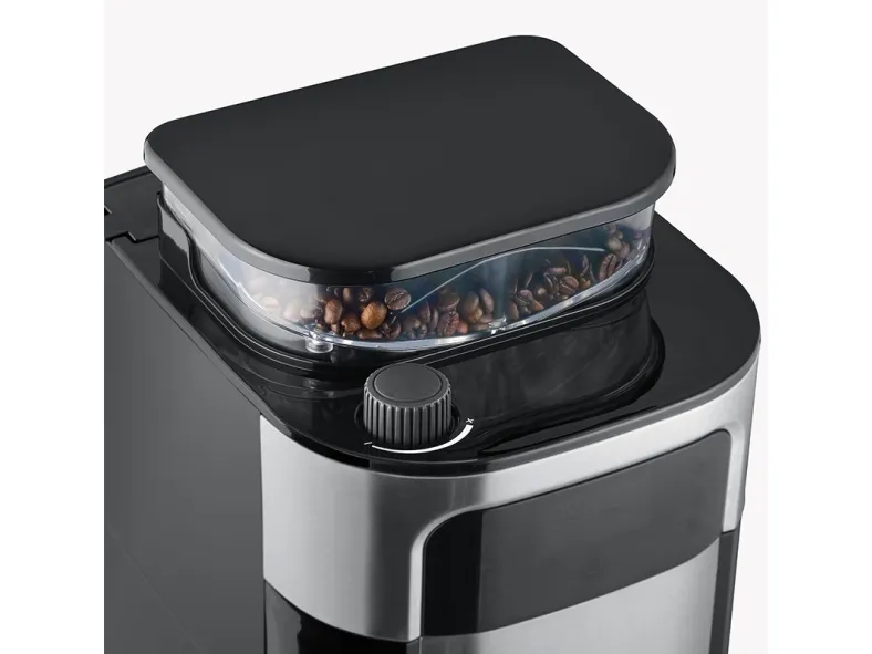 SEVERIN KA 4814 - Kaffemaskine - 8 kopper - børstet rustfrit stål/sort