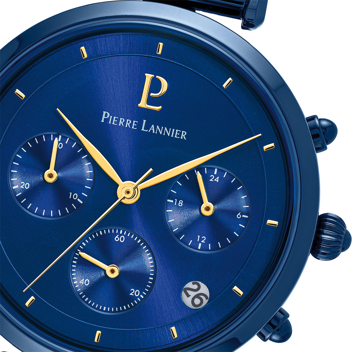 Montre PIERRE LANNIER Lutecia femme bracelet acier bleu