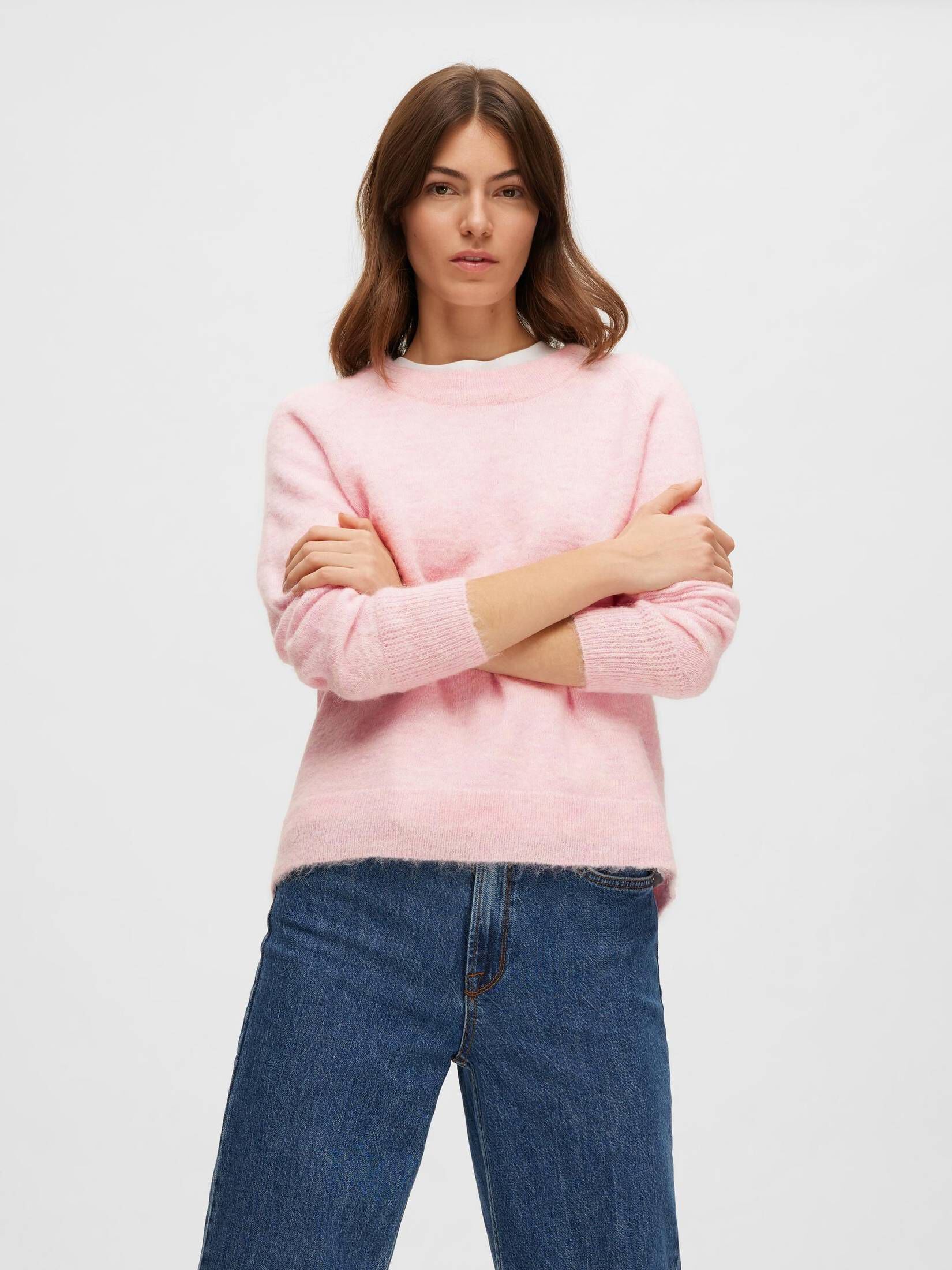 Selected Femme| Damen Pullover SLFLULU mit Alpaka