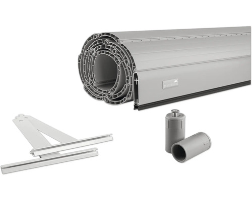 Schellenberg rolluik complete set Systeem Maxi B 800 x H 1000 mm grijs