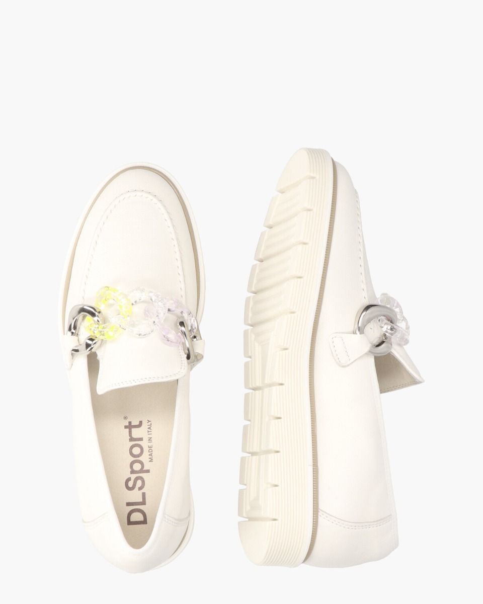 DLSport 5688 Off-White Damesloafers
