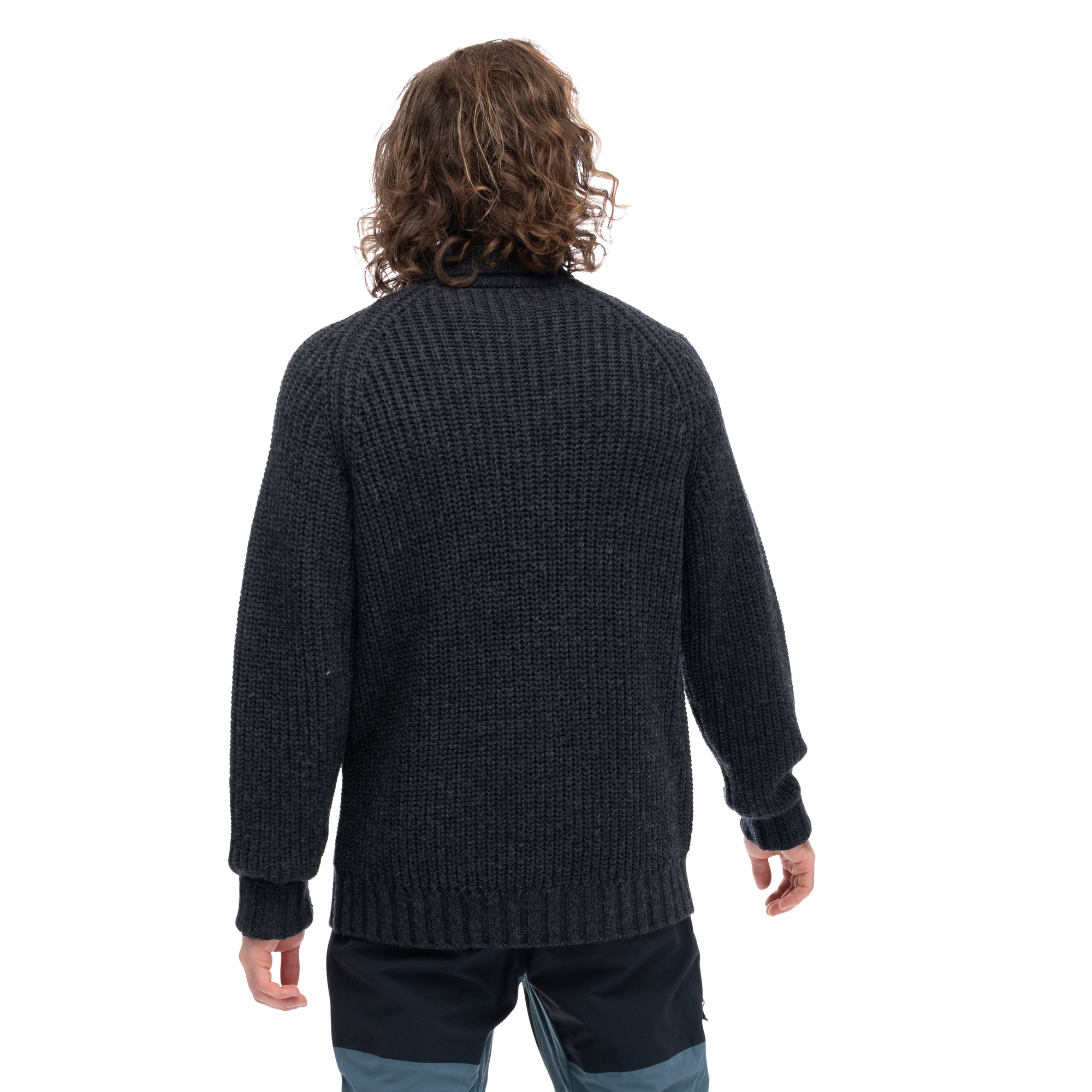 Nordmarka Merino High Neck Jumper Herre Dark Shadow Grey