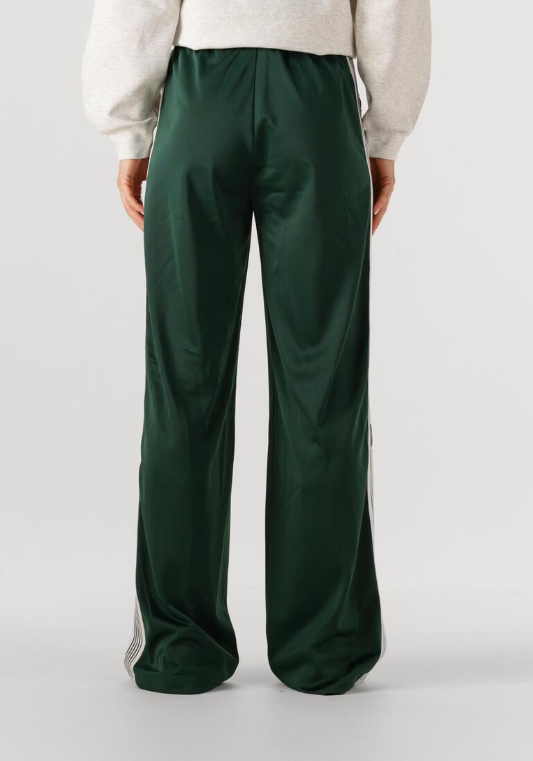donkergroene haute l'amitié wijde broek baggy track tall pants