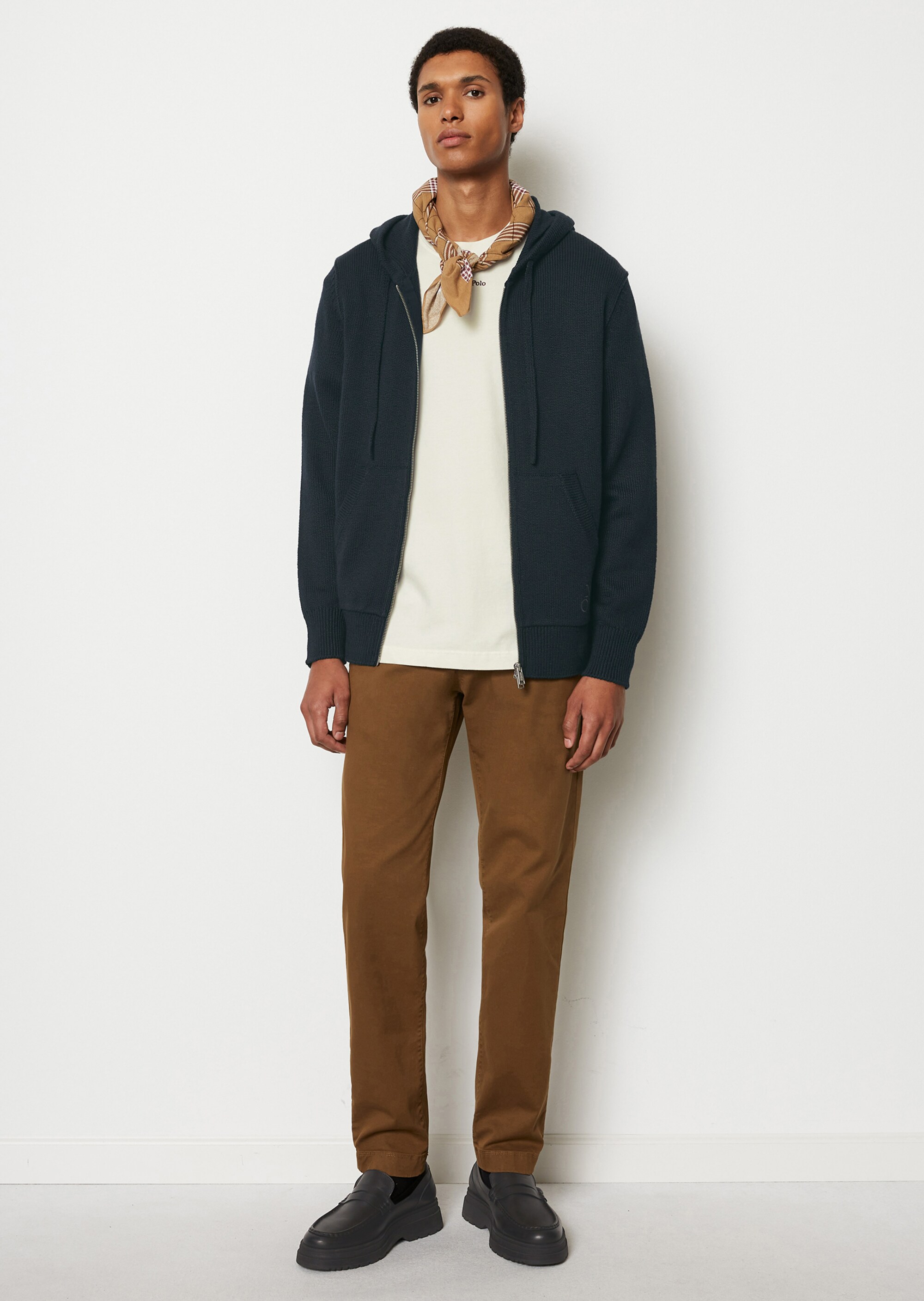Strickjacke regular mit Kapuze