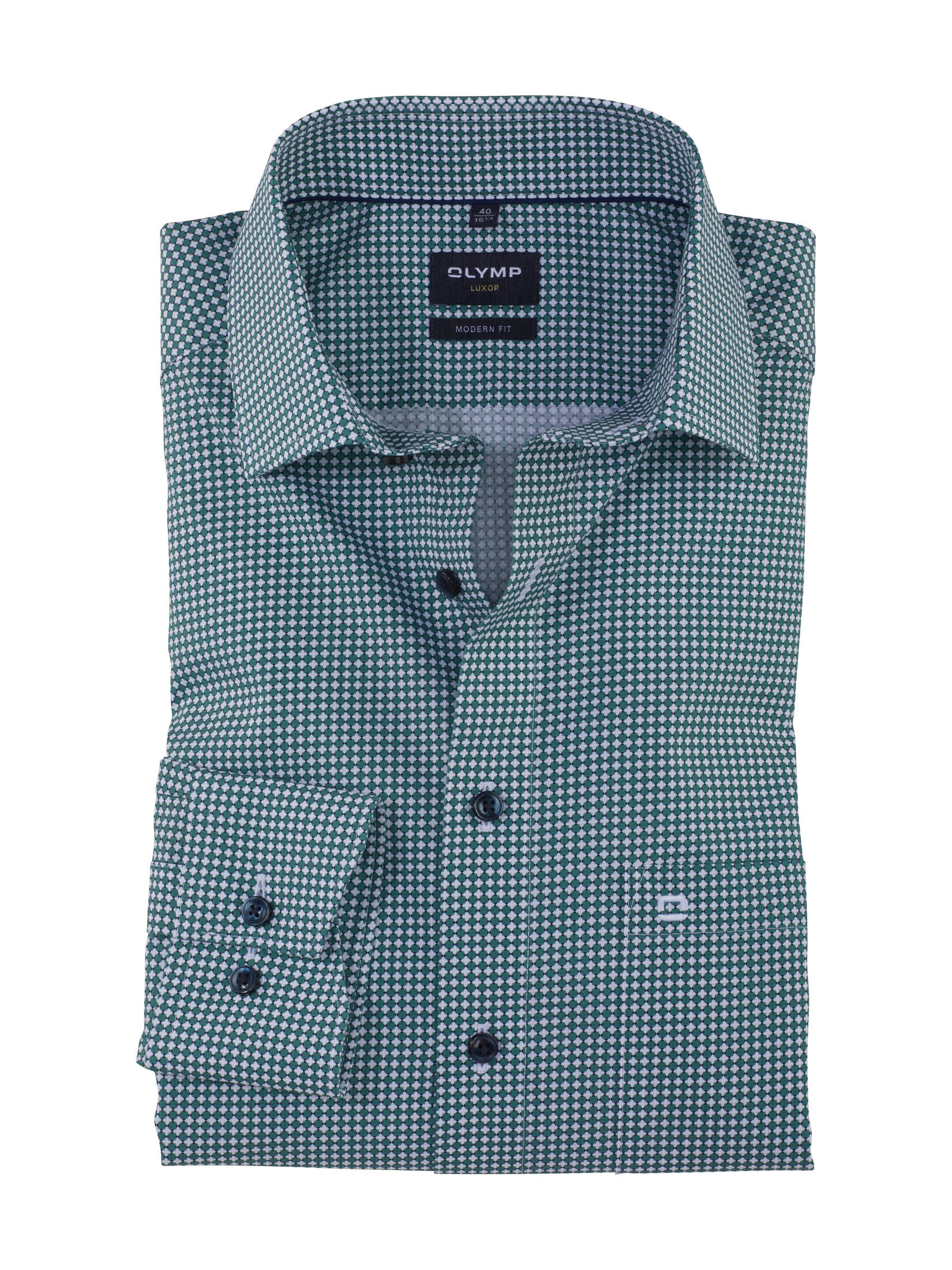 OLYMP| Herren Hemd LUXOR Modern Fit Langarm