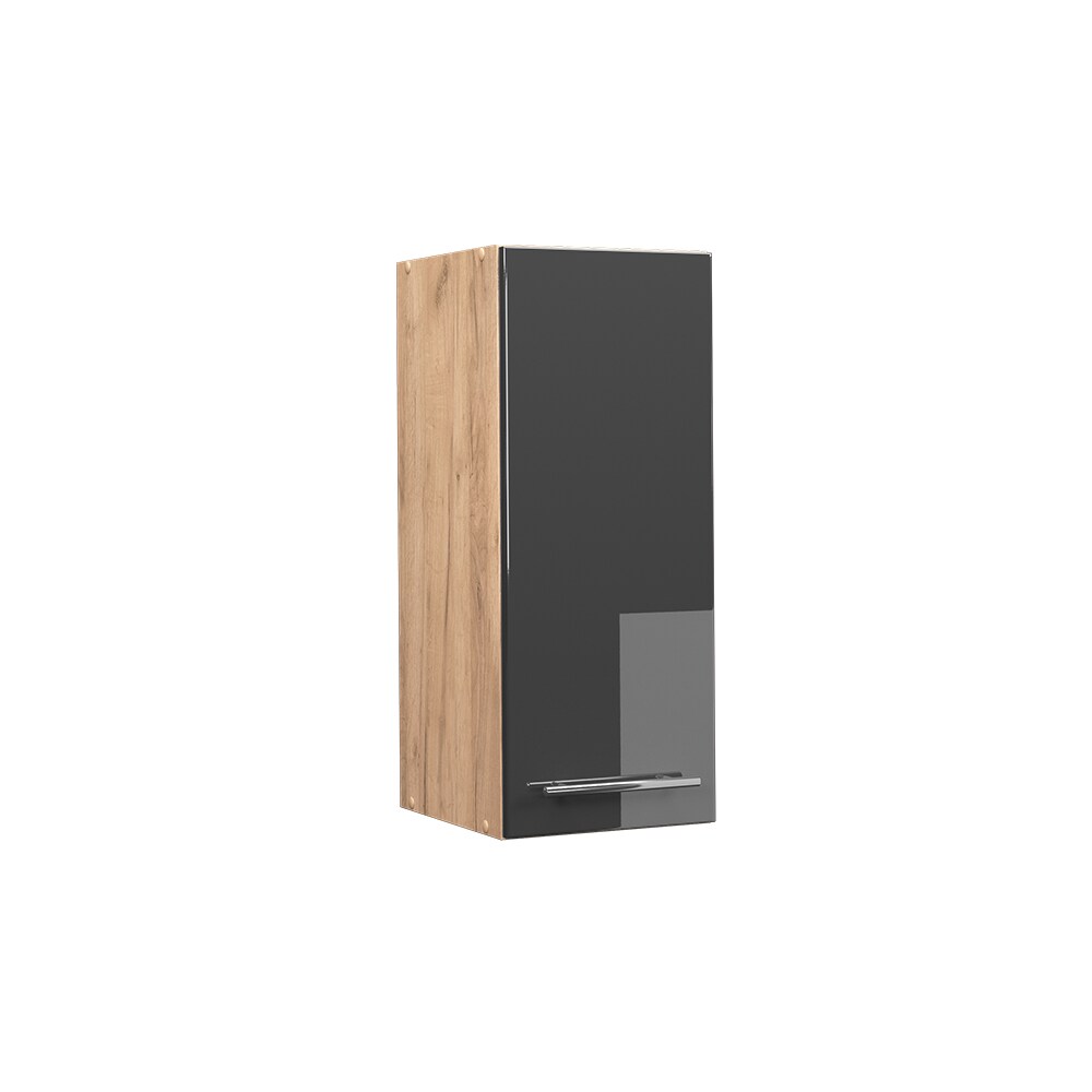 Vicco Hängeschrank Küchenschrank Küchenmöbel Fame-Line Eiche Anthrazit modern 30 cm Küche Einbauküche Hängeschrank Drehtür Einlegeboden Küchenzeile Hochglanz