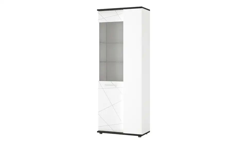 Vitrine Venezia Tür mit Glaseinsatz links