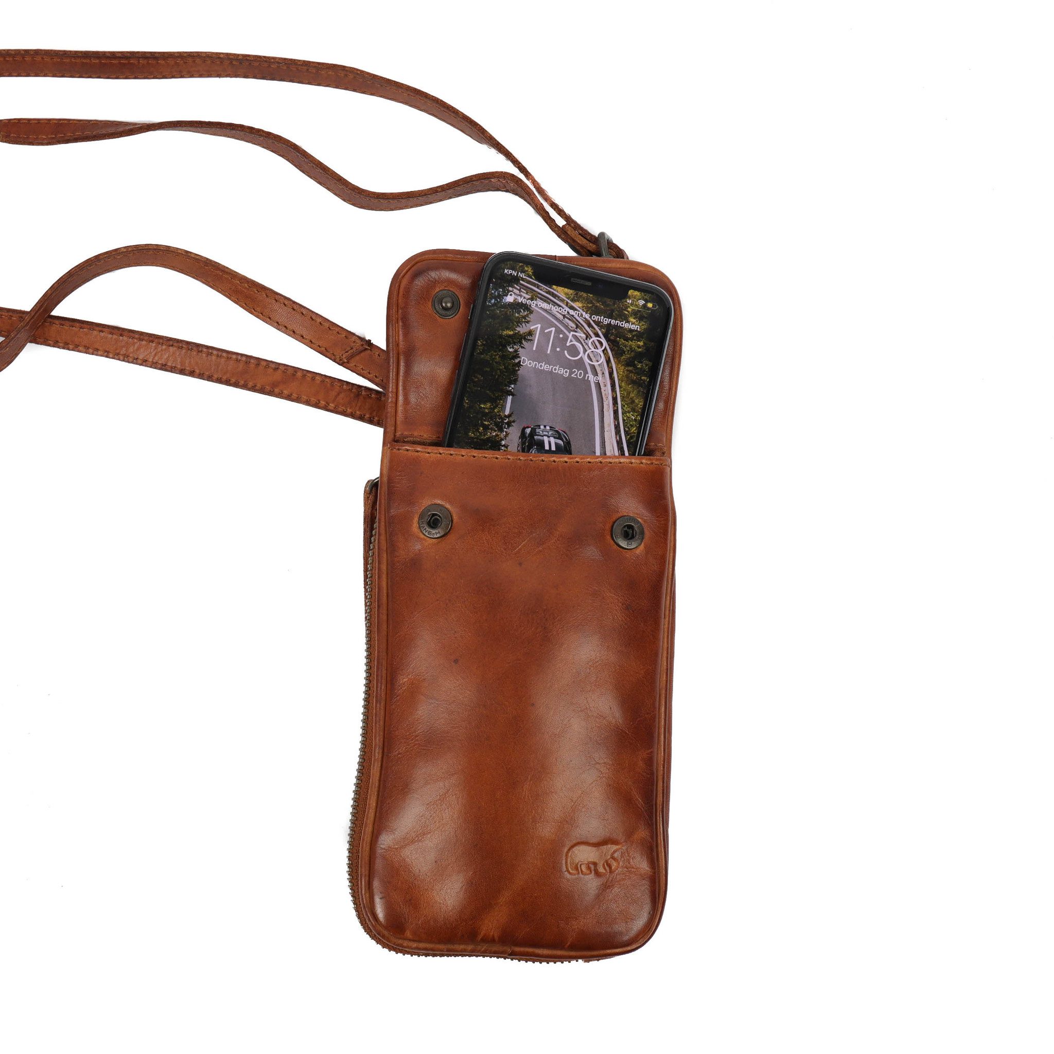 Bear Design Cow Lavato Telefoontasje Elske Cognac CL41579