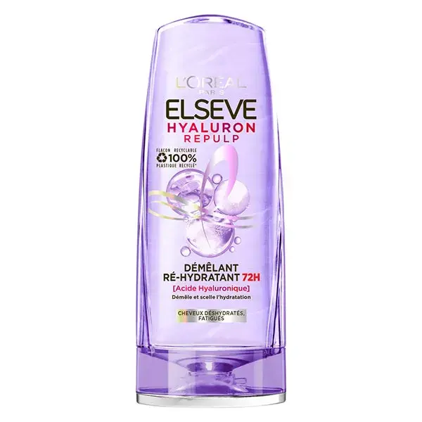 Spray desembaraçante L'Oréal Paris Elseve Hyaluron Replump, hidratação 72h, 250ml