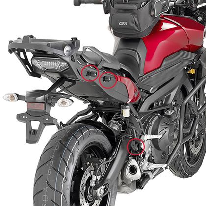 Support valises Givi Monokey à liaison rapide pour valises V35/V37