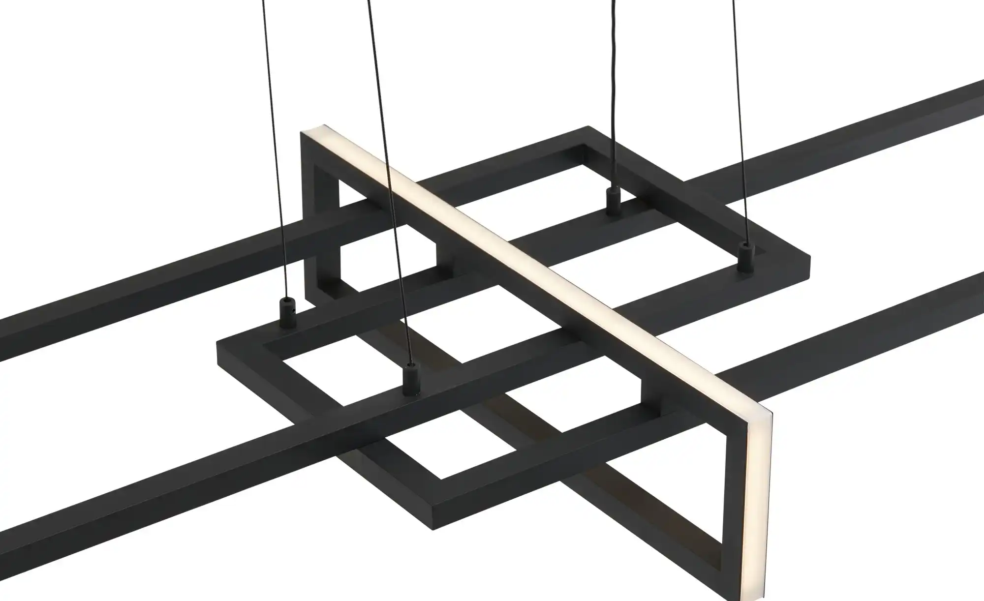 Trio LED-Pendelleuchte, schwarz, ´geometrisch`