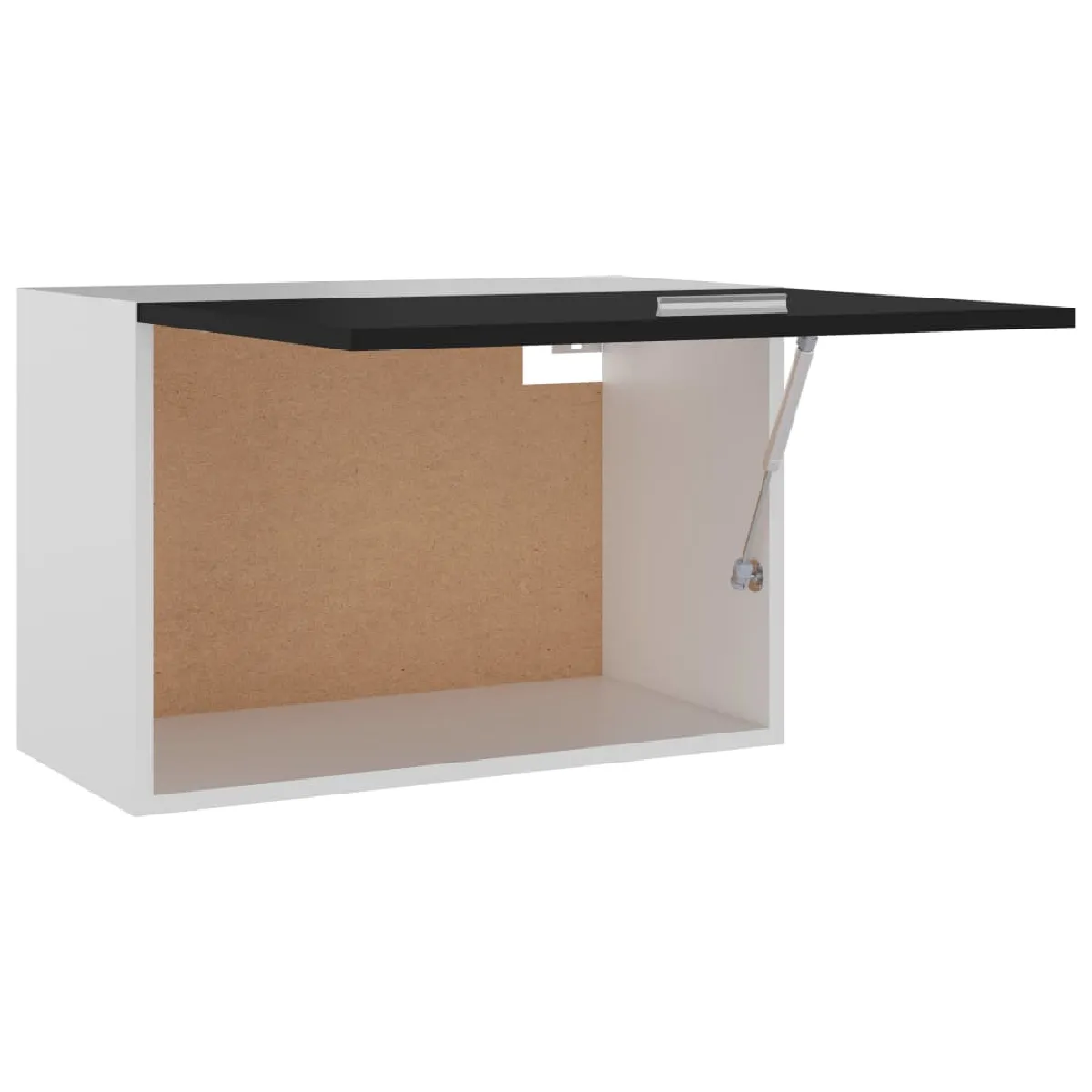 vidaXL Armoire Suspendue Noir 60 cm