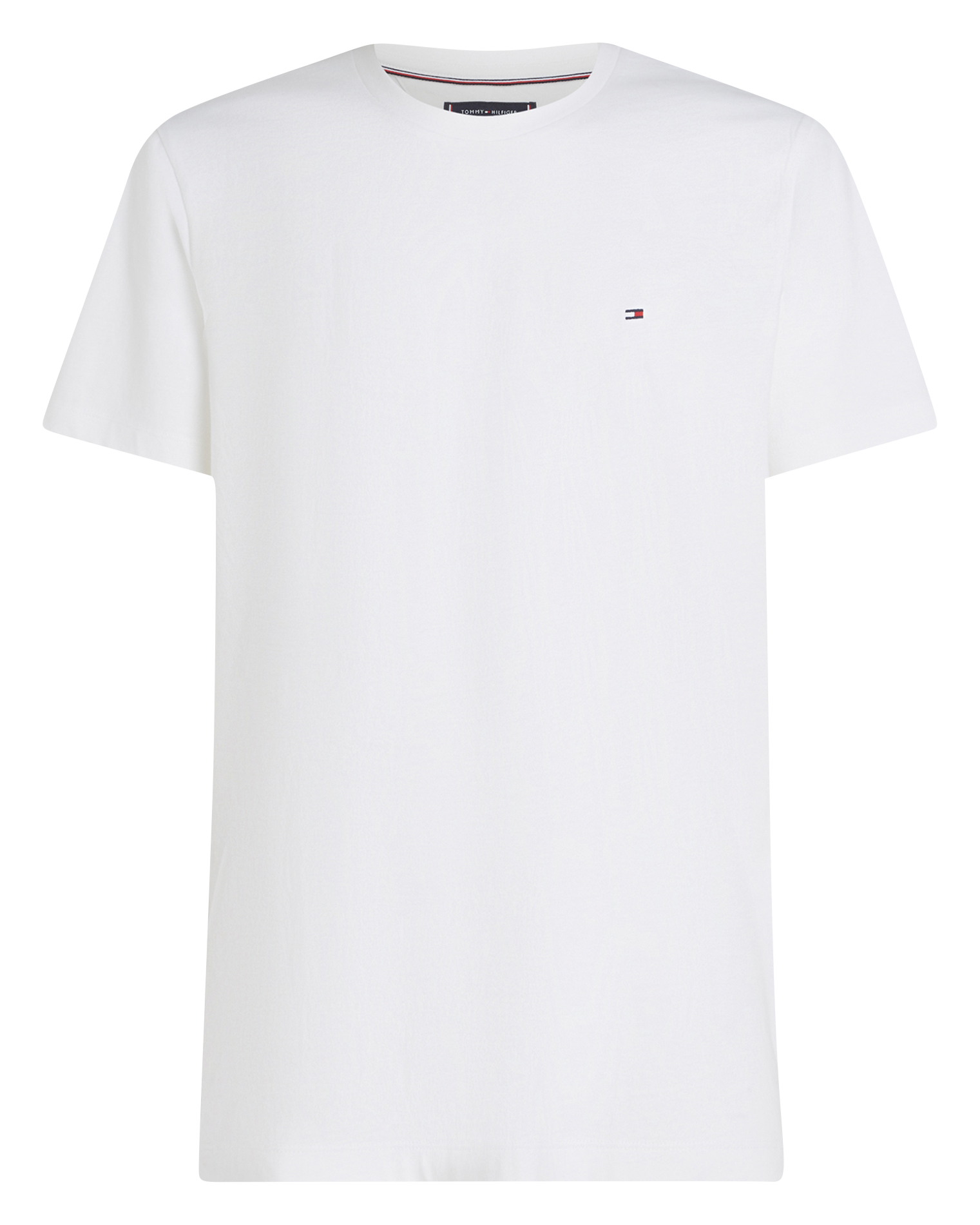 Tee-shirt col rond droit en coton | Blanc