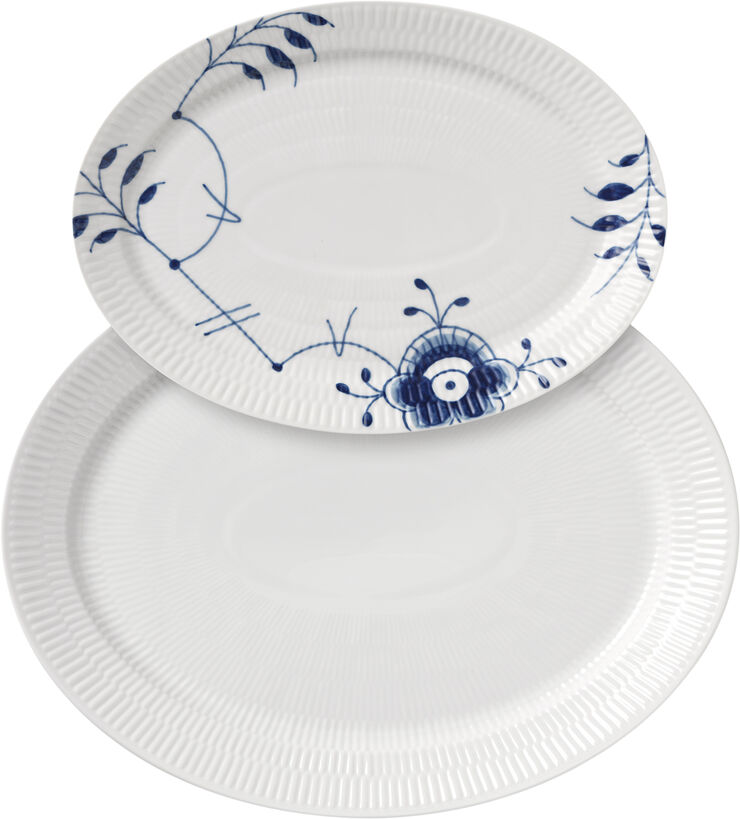 Royal Copenhagen Gifts With History oval fadsæt 28cm, 35cm Hvid