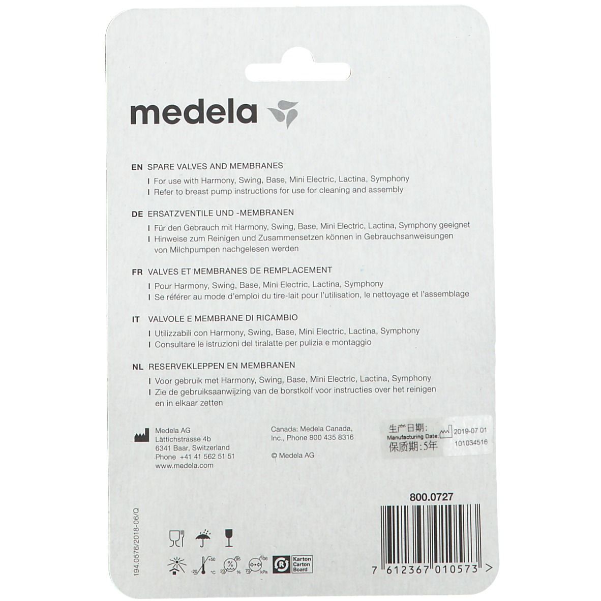 medela Ventile & Membranen für Harmony™