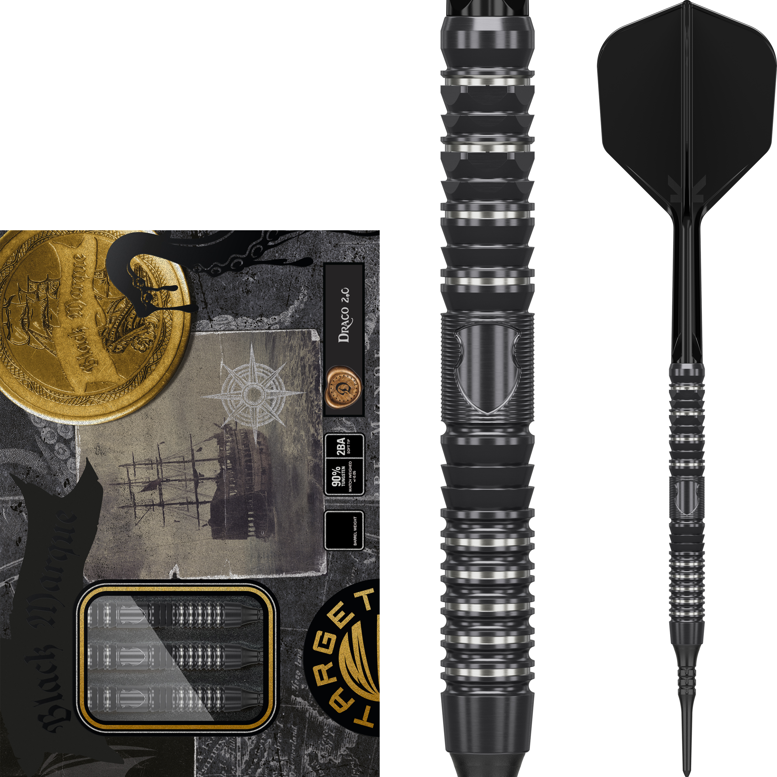 Target Japan - Black Marque Draco 2.0 - Softdart