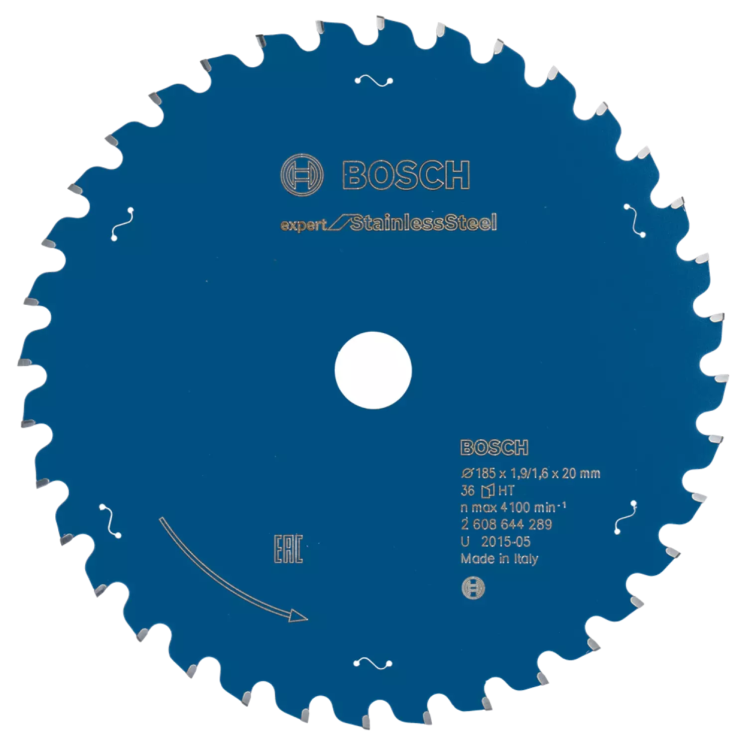 Bosch 2608644289 Expert Cirkelzaagblad - 185 x 20 x 36T - RVS - Carbide