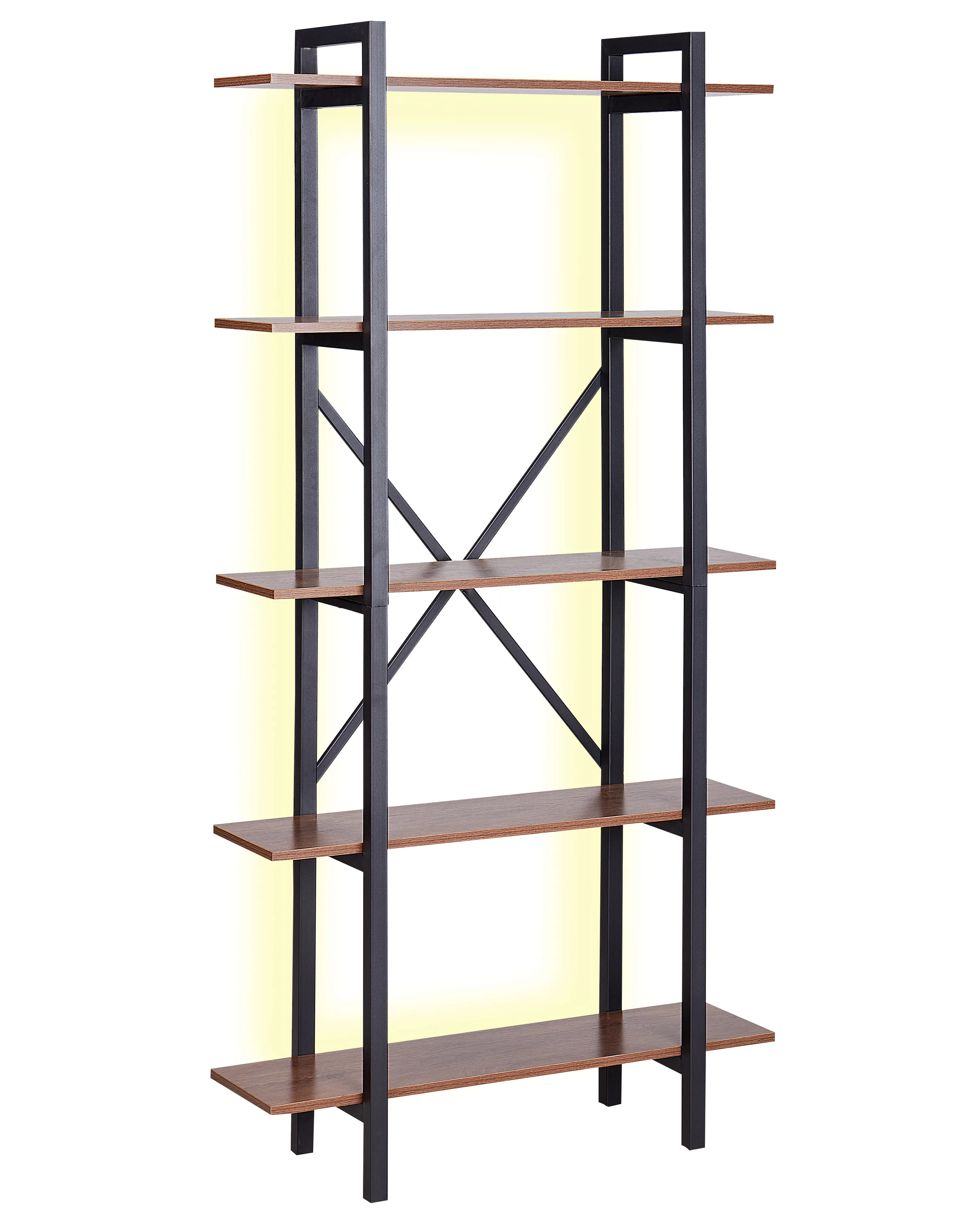 Opbergkast met 5 planken DARBY 180 cm Donkerbruin