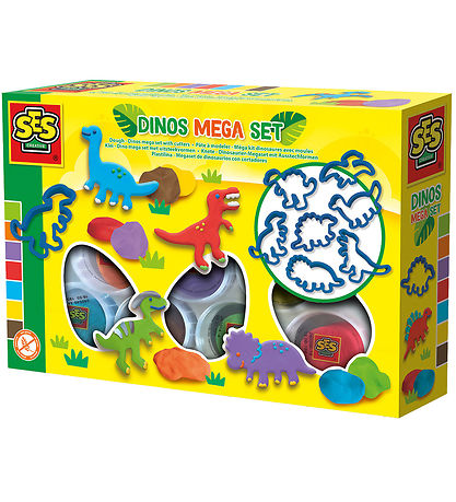 SES Creative Knete - Dino Megaset mit Extrudern