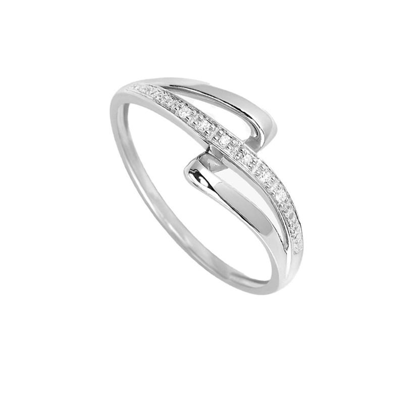 Bague Femme - Or 18 Carats - Diamant 0,02 Carats