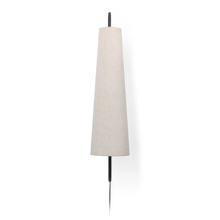 Ferm Living - Ancora Wandleuchte 100, schwarz / natur