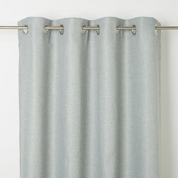 Rideau GoodHome Kosti vert de gris l.140 x H.260 cm
