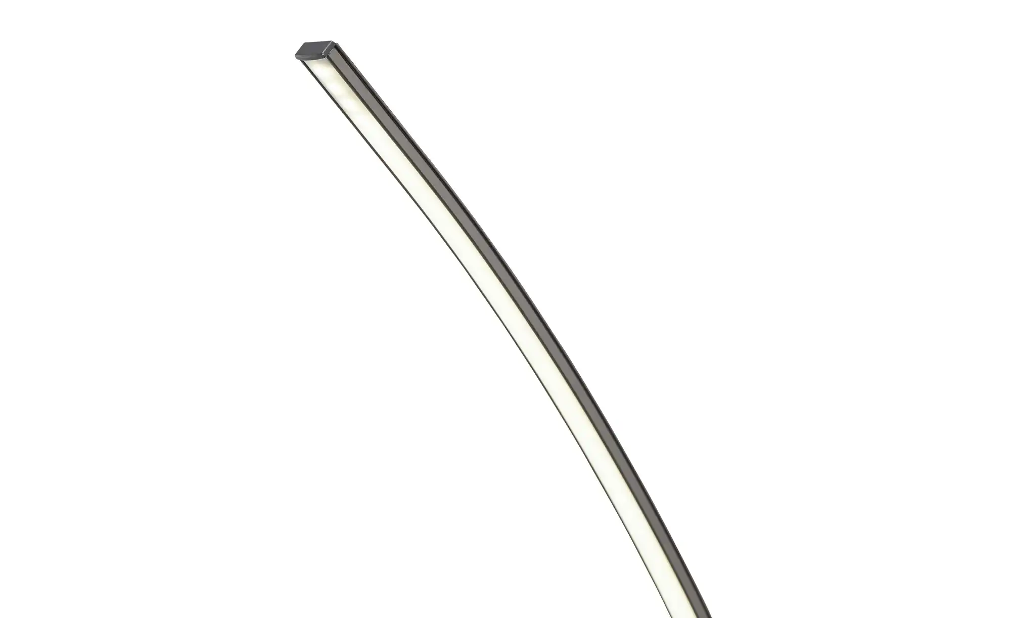 KHG LED-Stehleuchte, 1-flammig, schwarz, gebogen