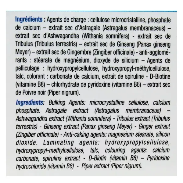 Labophyto ERECTAB - stimulant sexuel rapide - 20 comprimés