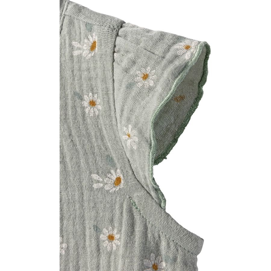 Sterntaler Babykleid Blümchen steingrün
