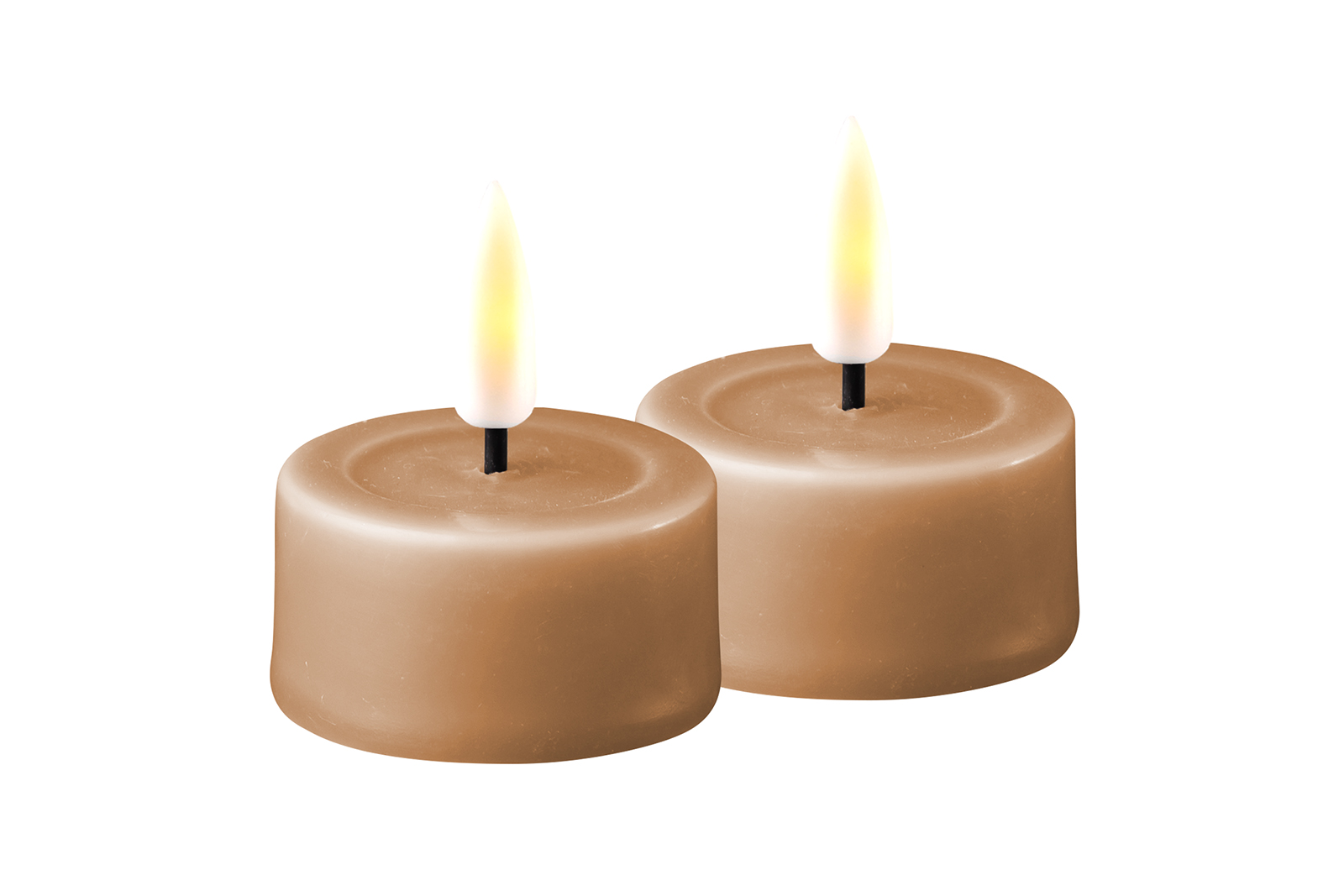 Real Flame telys 2pk Led lys i beige stearin.