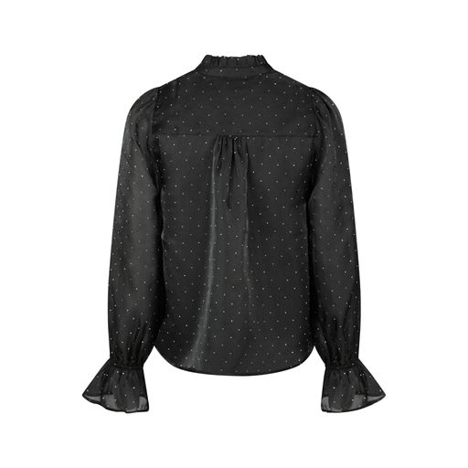 Neo Noir Amara Bedazzled Bluse, Black, 40