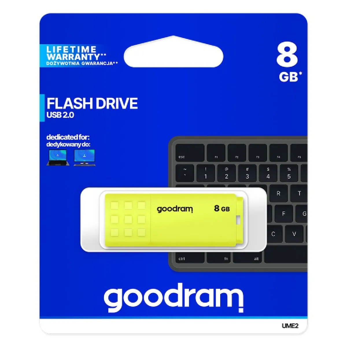 GoodRam UME2 Jaune 8 Go