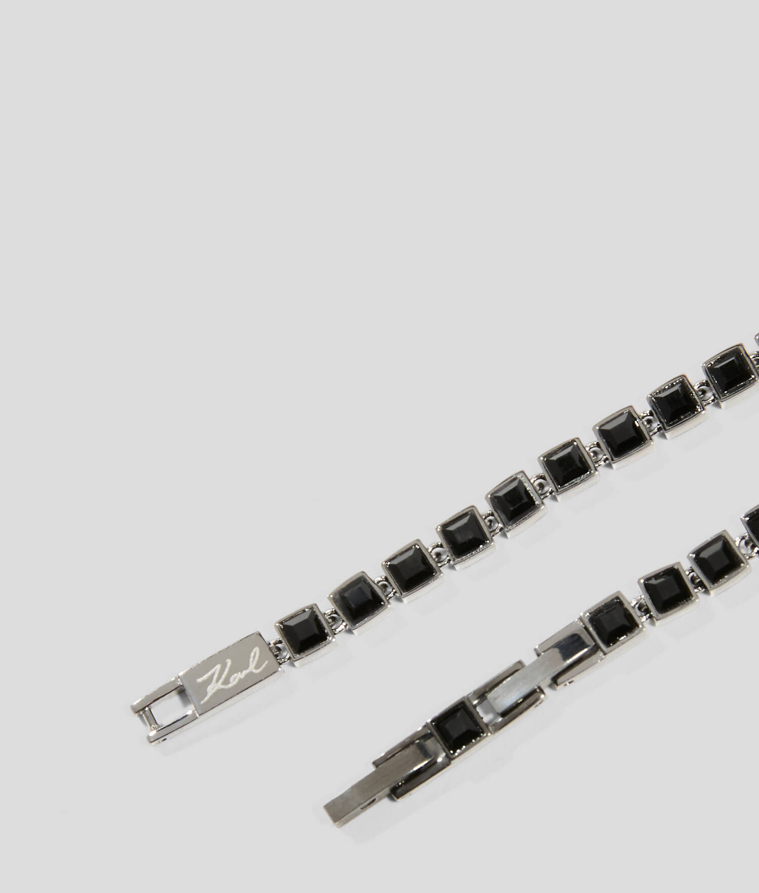Bracelet de cristaux noirs - Bronze
