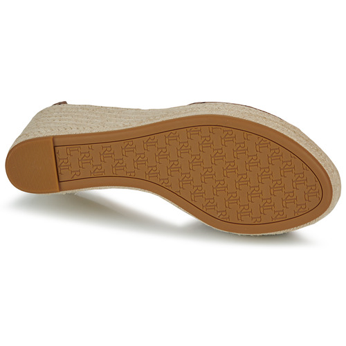 Lauren Ralph Lauren - HAANA-ESPADRILLES-WEDGE Cognac