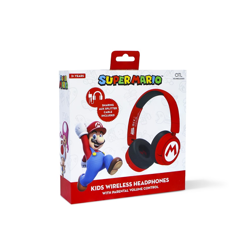 OTL - Super Mario Red Kids Wireless Headphones