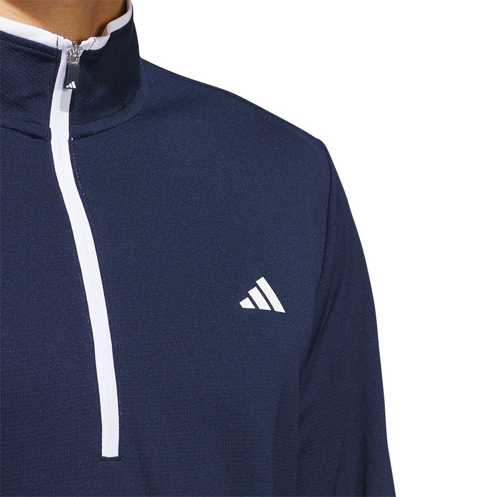 Quarter Zip Pullover Genser Herre Navy