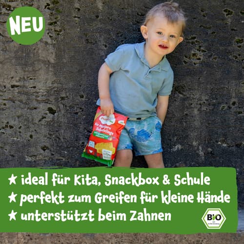 Pumpkin Organics Bio Mehrkorn Schmelzlinge Apfel, Erdbeere und Süßkartoffel ab 10 Monaten