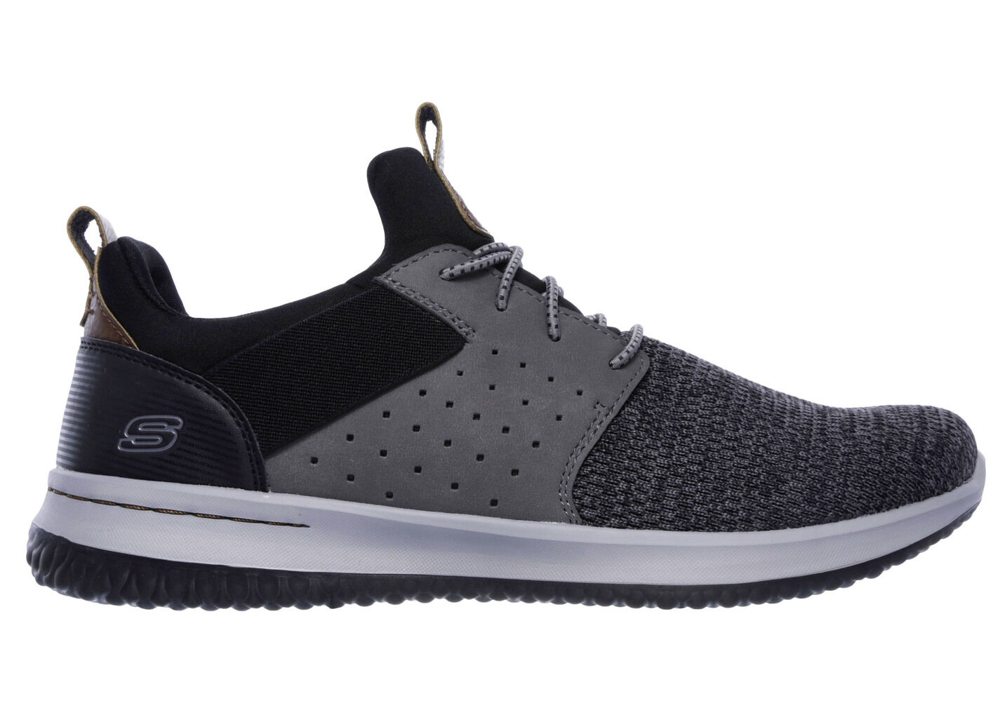 SKECHERS, leichte Herren-Slipper, mit elastischer Zierschnürung