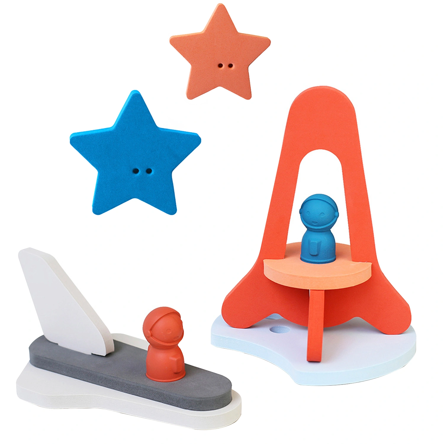 Badewannenspielzeug QUUTOPIA PUZZLE FRIENDS - TO THE MOON & BACK 11-teilig