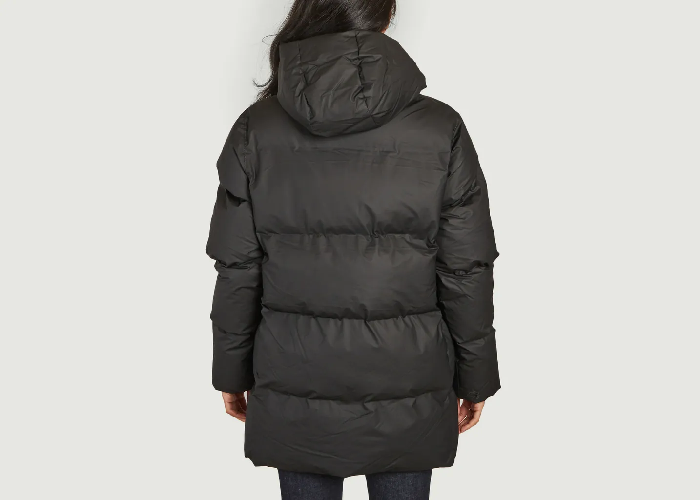 Doudoune mi-longue coupe boxy Rains