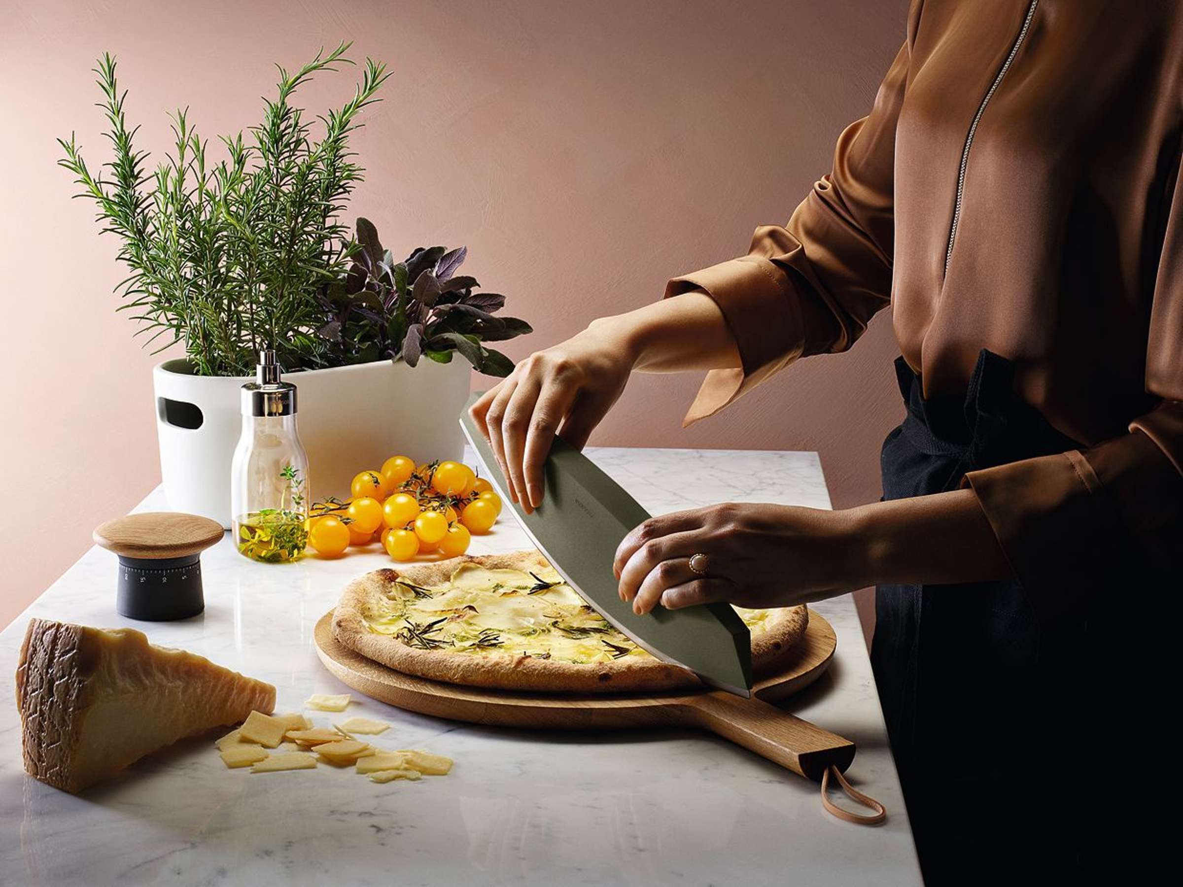 Pizza- en Kruidenmes, 37 cm, Groen - Eva Solo | Green Tool