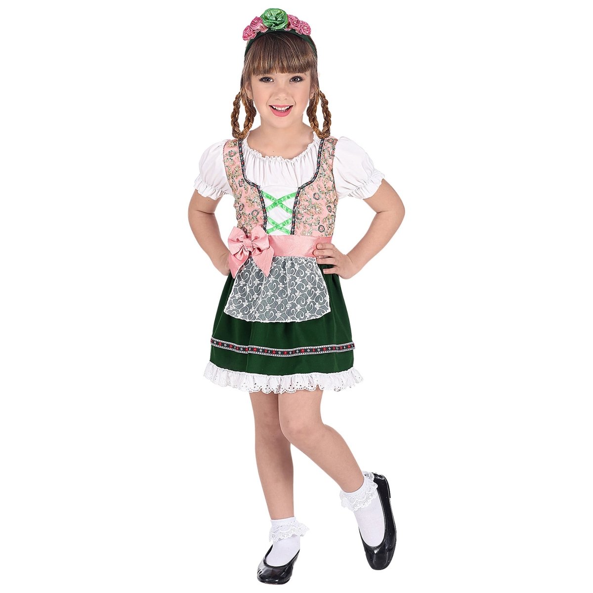 Gekleurde Dirndl Jurk Oktoberfest Meisje