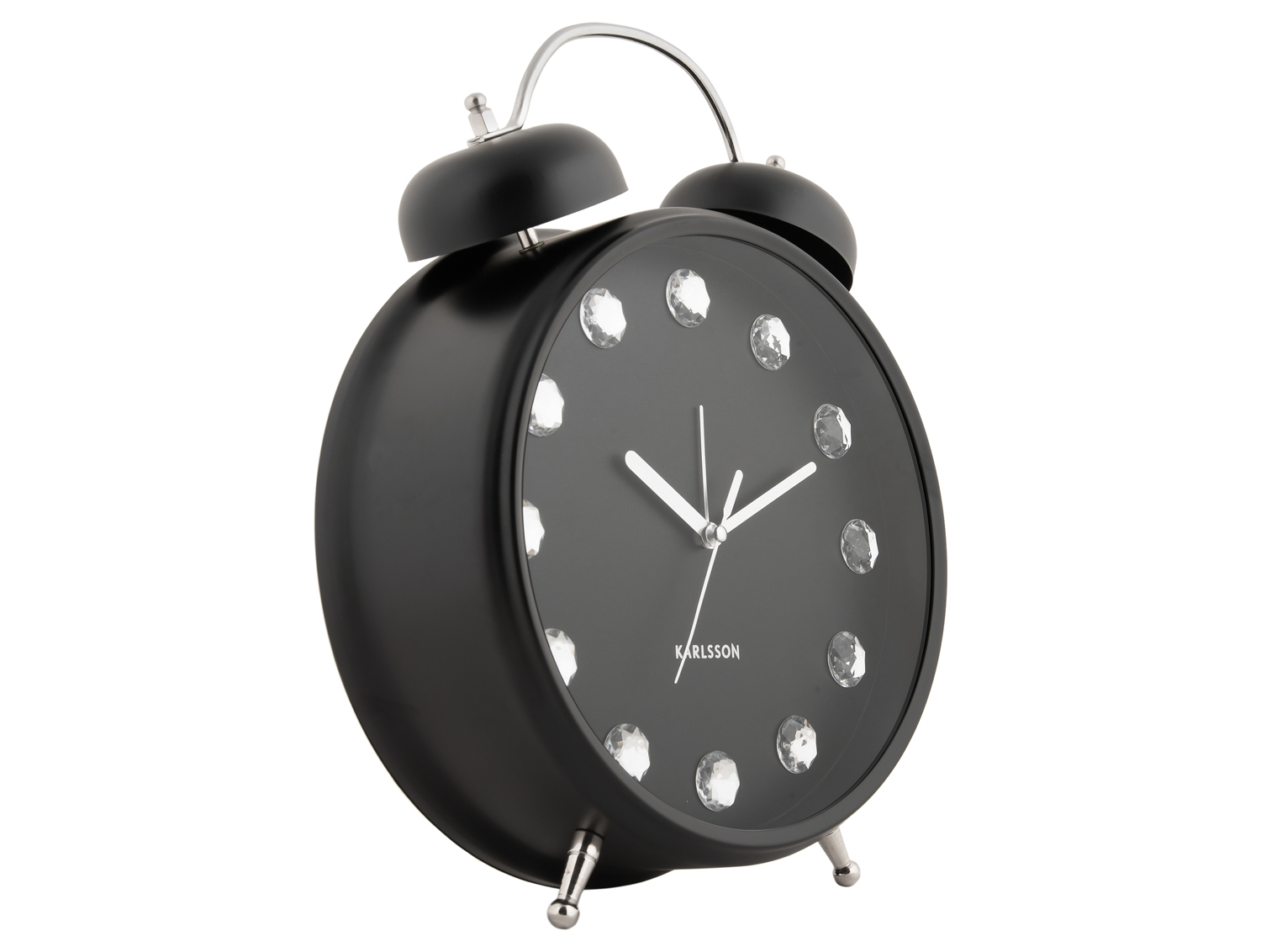Alarm clock Glam Diamonds XL black