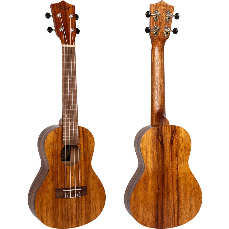 Flight Natural Series NUC200 Teak concert ukelele met brede topkam inclusief gigbag