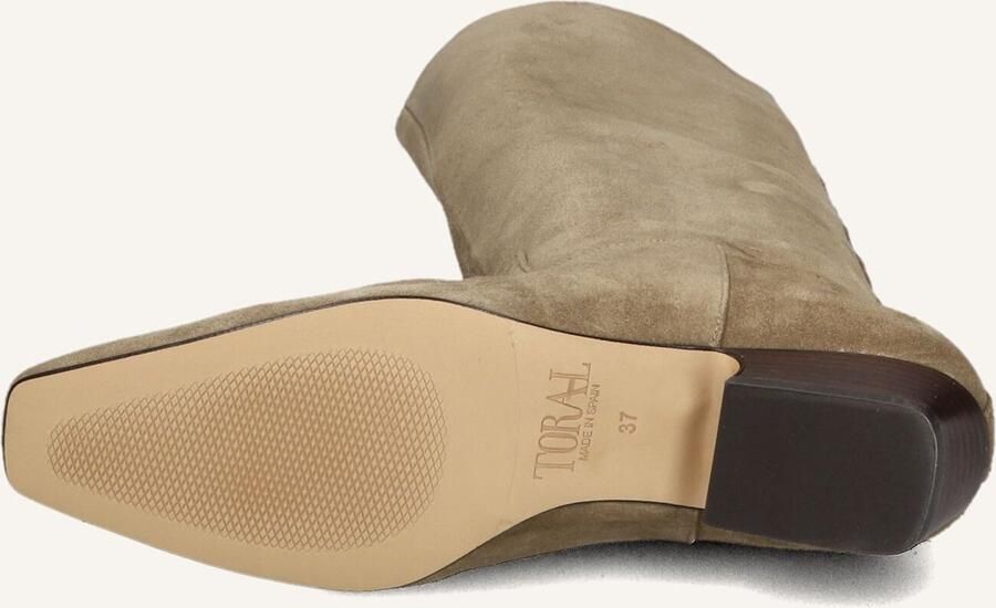 TORAL Hoge Laarzen Dames Sasha Maat: 39 Materiaal: Suède Kleur: Camel