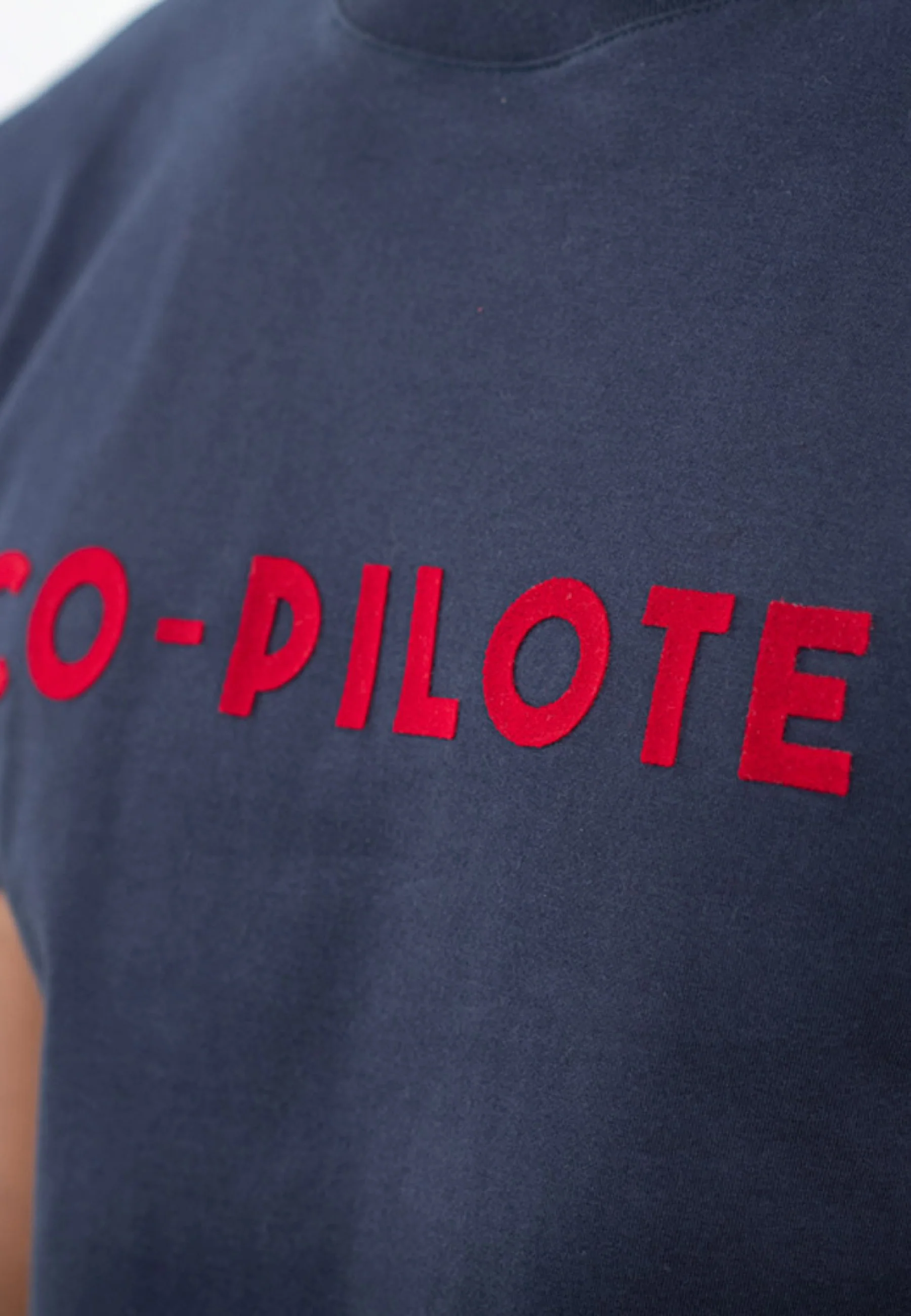 T-shirt col rond en coton-Jean-F Copilote